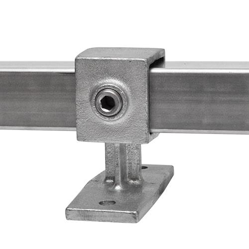 Buiskoppeling Leuningdrager - vierkant - 40 mm